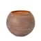 Brushed Gold Glass Orb Votive Candle Holder Set